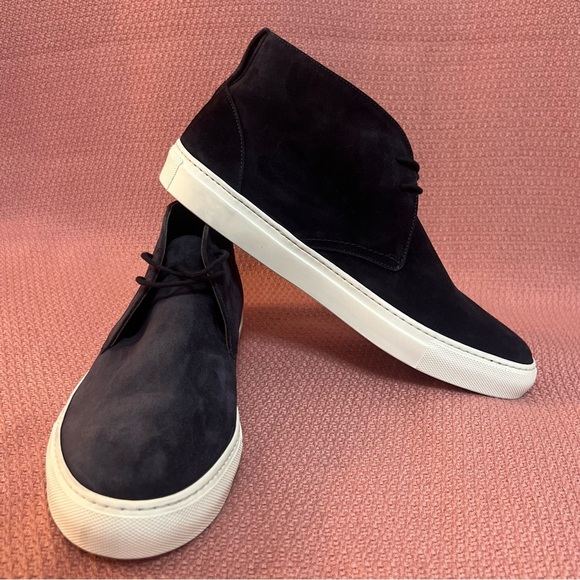 To Boot New York Argento Blue Suede Lace Up Sneakers Size 11.5 Chukka Lace up - Picture 2 of 9